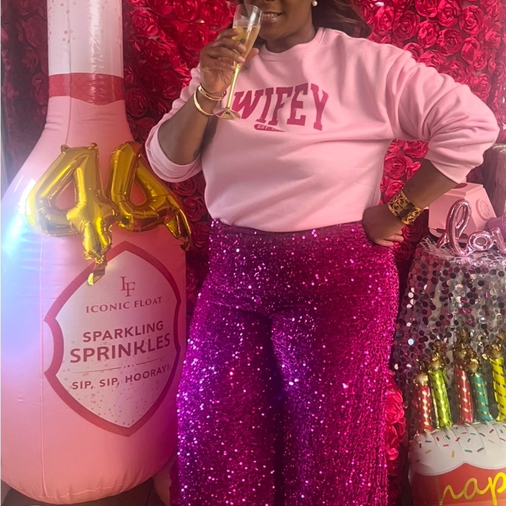 Sparkling Sprinkles sequence, pants ONLY  - Pink